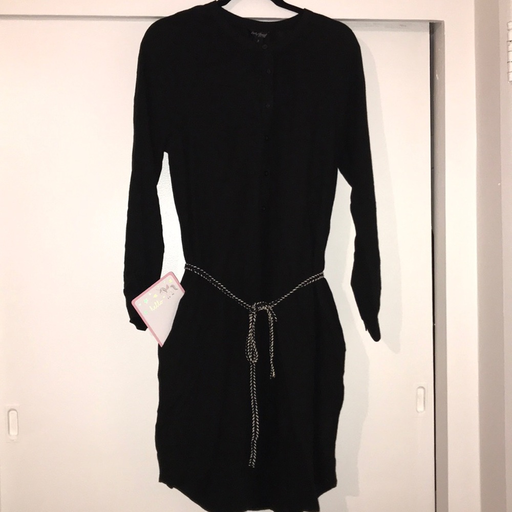 LUCKY BRAND, NWT Black 100% Cotton Dress Sz Small